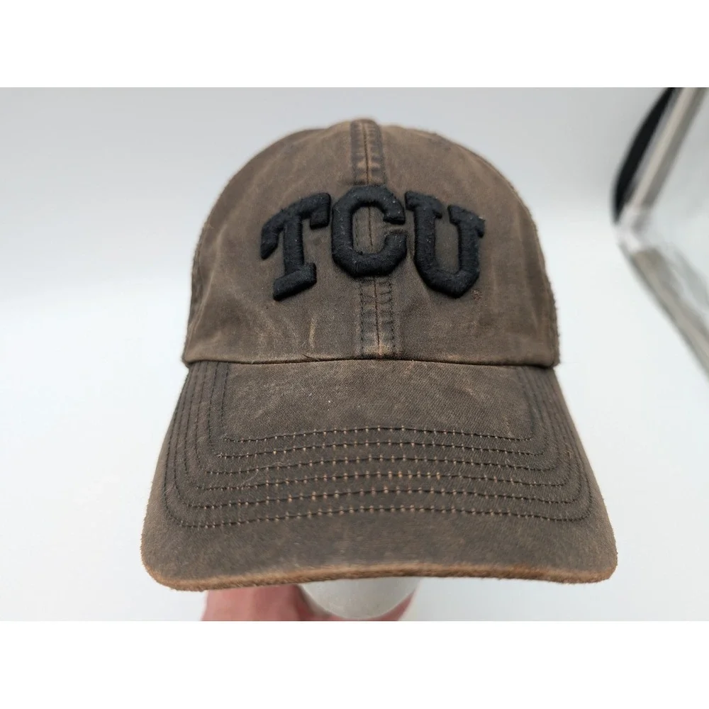 TCU Horned Frogs 47 Twins Brown Distressed Adjustable Baseball Hat OSFA
